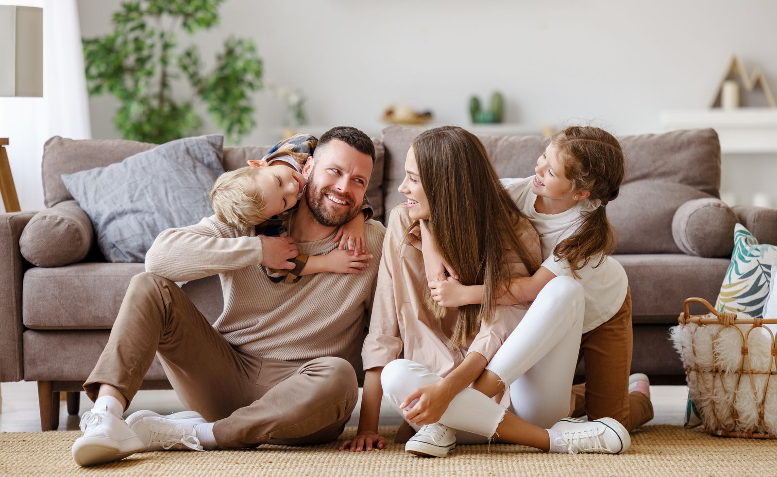 An Australian family at home